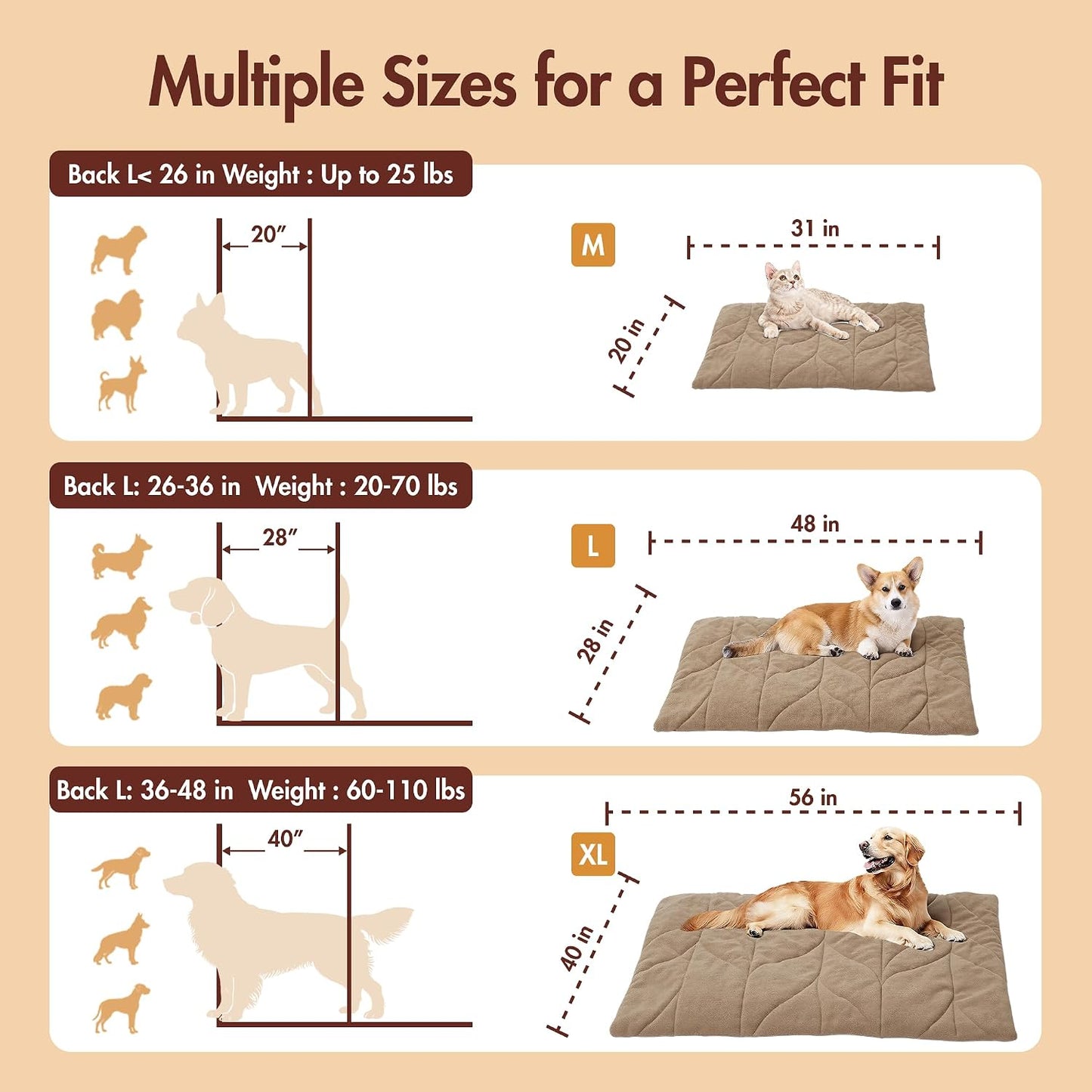 Vagascape all season pet bed showing the non skid bottom surface