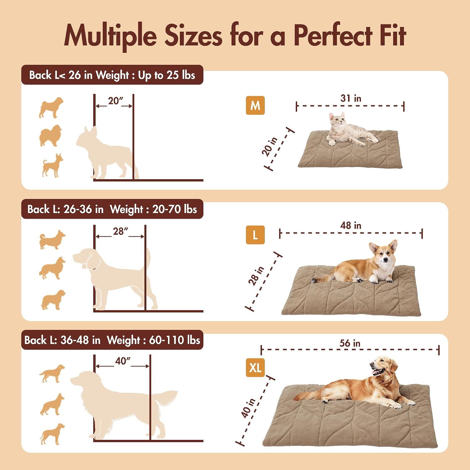 Vagascape all season pet bed showing the non skid bottom surface