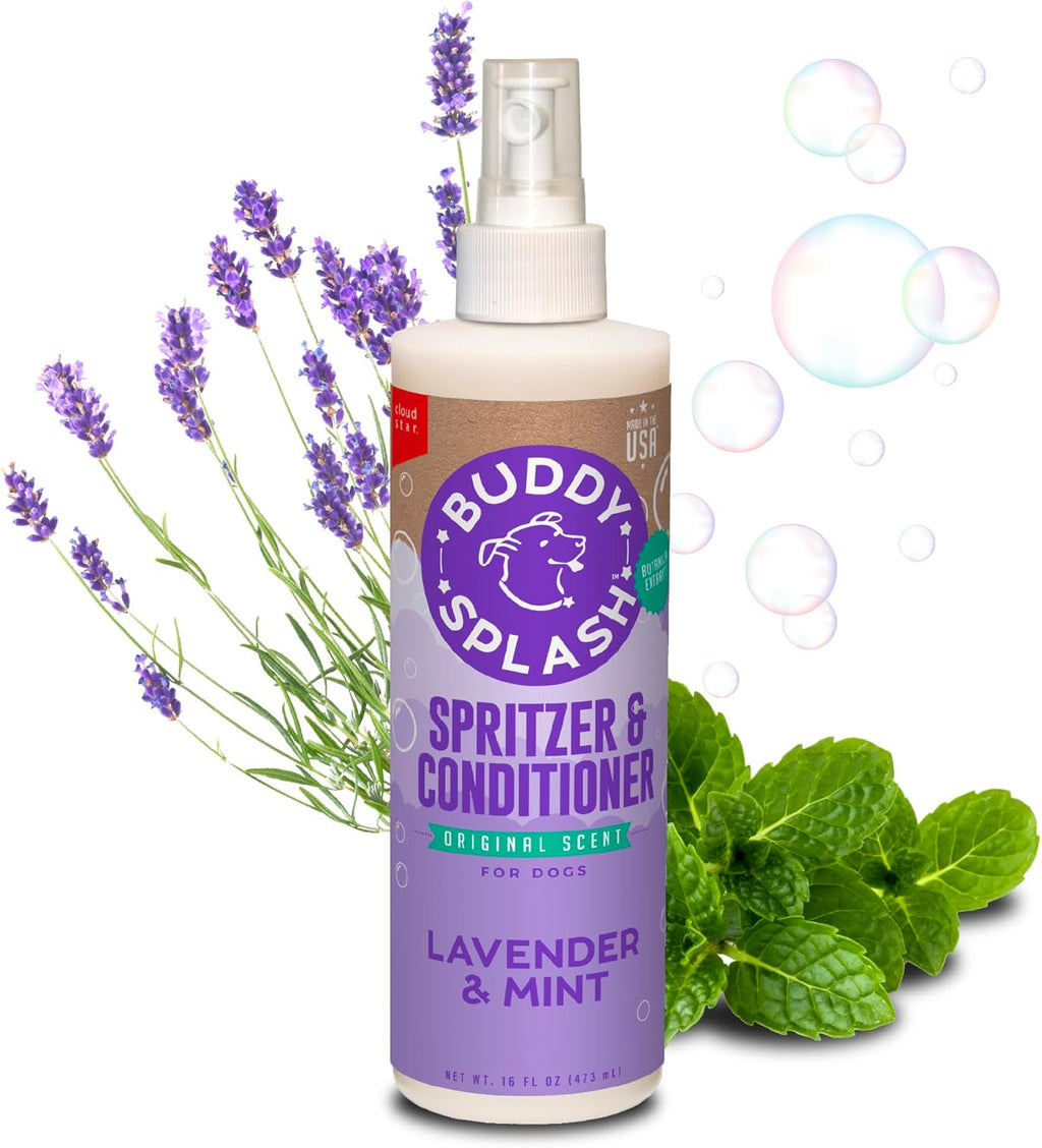 Natural lavender and mint dog fragrance and detangler spray