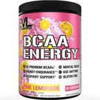 Evlution Nutrition BCAA Energy Pink Lemonade tub front view for muscle recovery