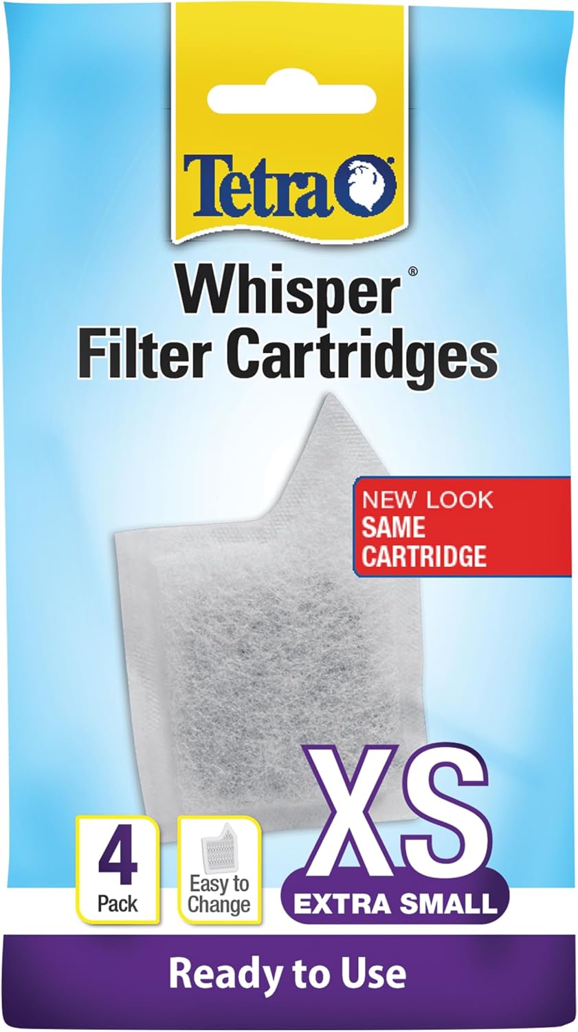 Tetra whisper extra small aquarium filter cartridges front view