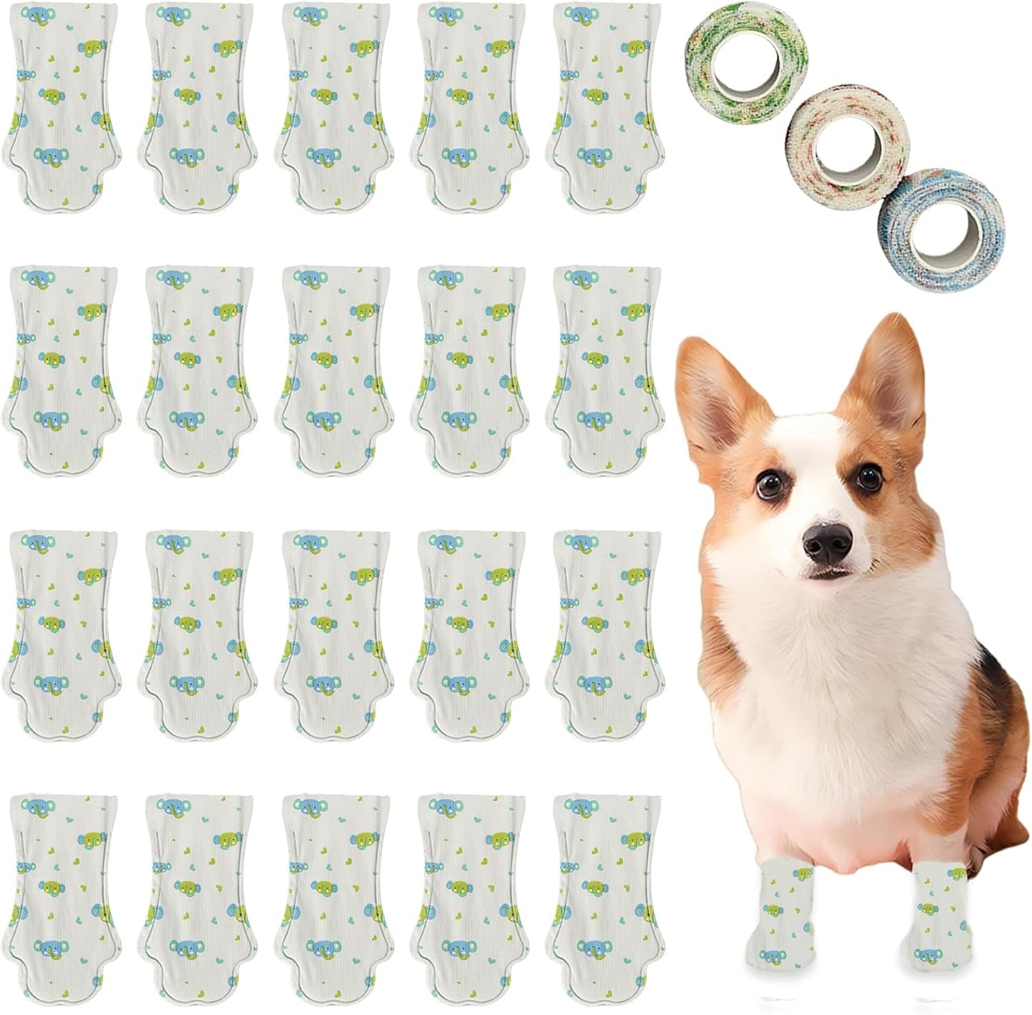 Dog paw protection shoes for indoor and outdoor walking