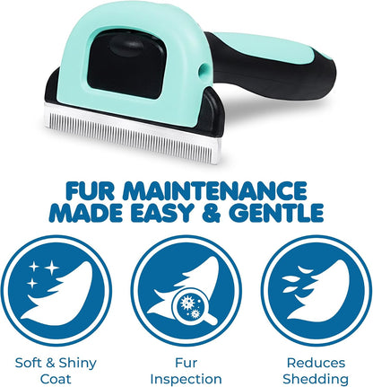 SunGrow deshedding brush ergonomic handle view