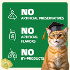 Side profile of Wellix cat grass treats pouch