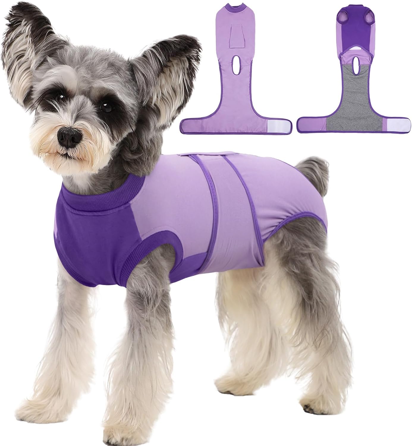 Kuoser Recovery Suit for Dogs, Soft Dog Spay Suit for Female Surgery Recovery, Breathable Dog Neuter Recovery Suit Male, Anti Licking Dog Onesie for Abdominal Wounds Cone Alternatives, Pink S - Image 11