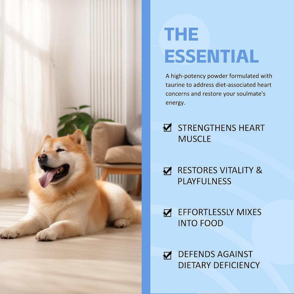 DoggySupps 200 Grams taurine wellness product packaging details