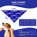 Woffbow large dog bandana tied on pup neck