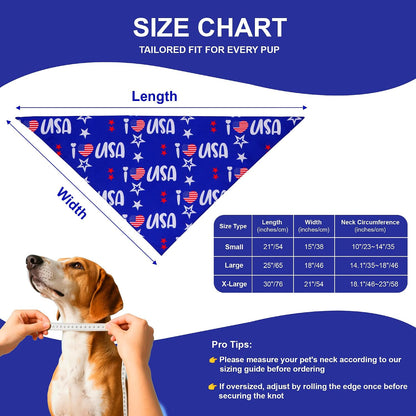 Woffbow large dog bandana tied on pup neck