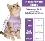 Side view of HaiFafafaing cat surgical onesie