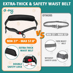 Godyoy dual dog running leash with extra thick waist belt lumbar cushion