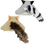 Imported multicolor plush cat toys with crinkle material