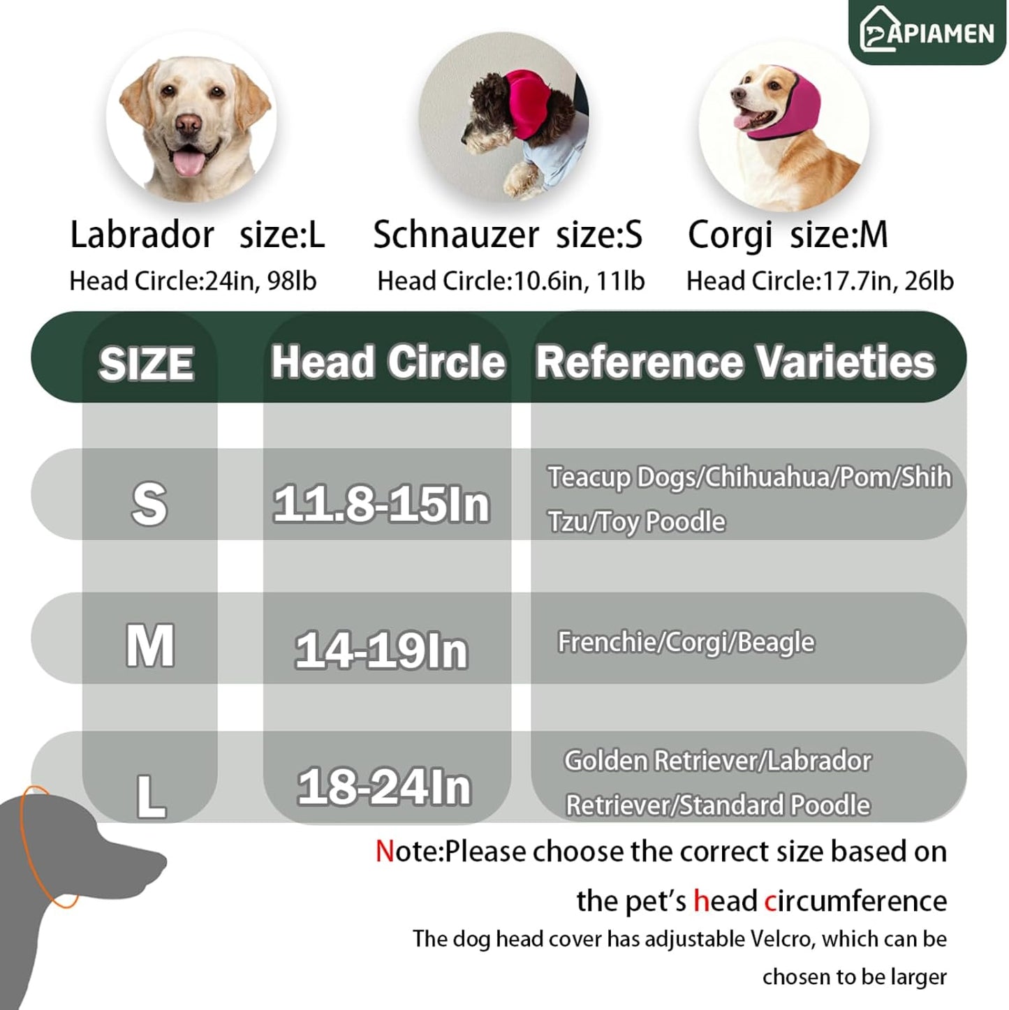 Papiamen no shake ear wraps for dog hematoma recovery support