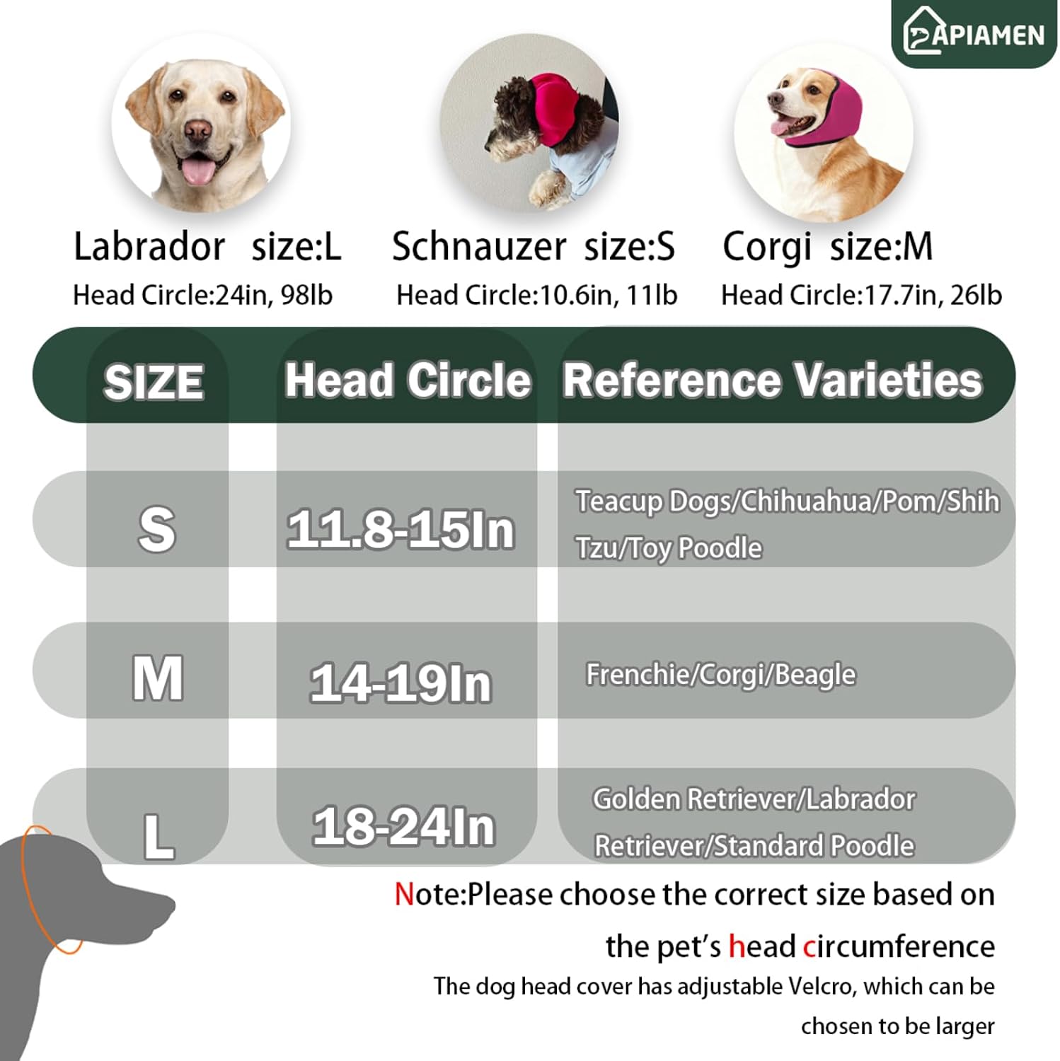 Papiamen no shake ear wraps for dog hematoma recovery support