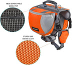 Lifeunion service dog saddle bag showing dual zippered side compartments