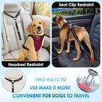SlowTon pet car restraint with bungee detail