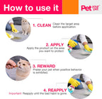Essential oil infused cat keep off spray applied to outdoor garden area