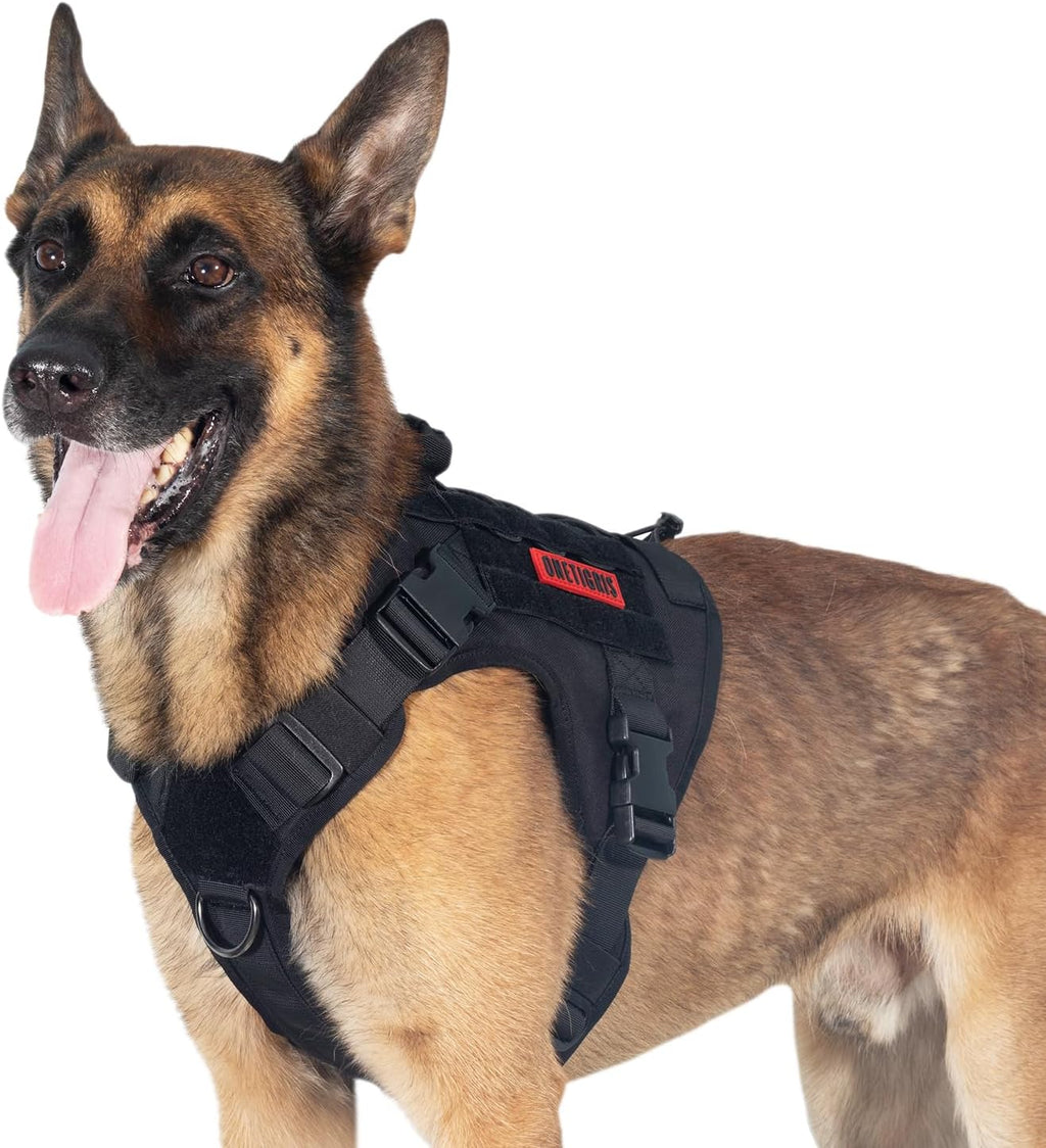 OneTigris Tactical Dog Harness Vest,No-Pull Service Dog Vest with Hook & Loop Panels,Adjustable Dog Vest Harness for Walking Hiking Training(Pink,L) - Image 12
