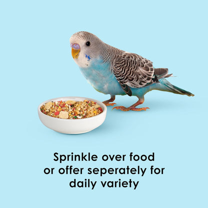 Kaytee bird treat jar with nutritional information label