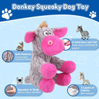 Close up view of the reinforced double stitched seams on the Loncoldy tough pet squeaker toy.