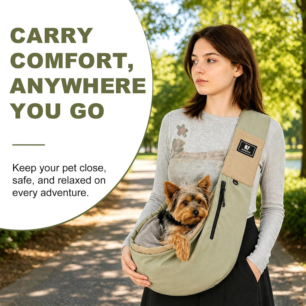 Safety clip detail inside Cuddlissimo! dog sling bag