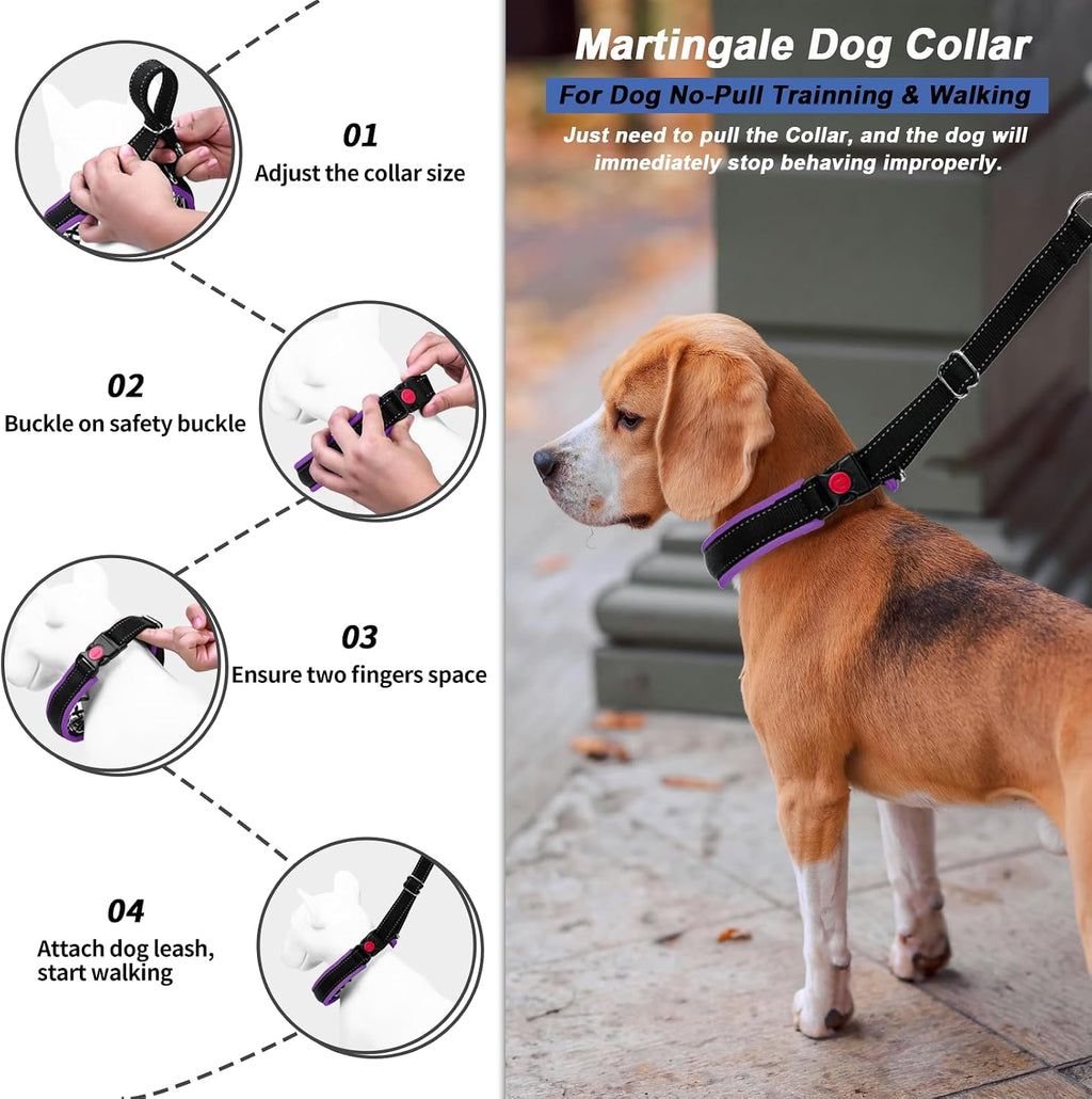Monstoyo limited slip training collar for medium dogs side view