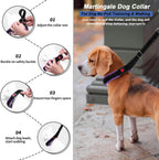 Monstoyo limited slip training collar for medium dogs side view