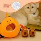 MewaJump interactive puppy puzzle toy set displaying the miniature squeaky capybara companions outside the base.