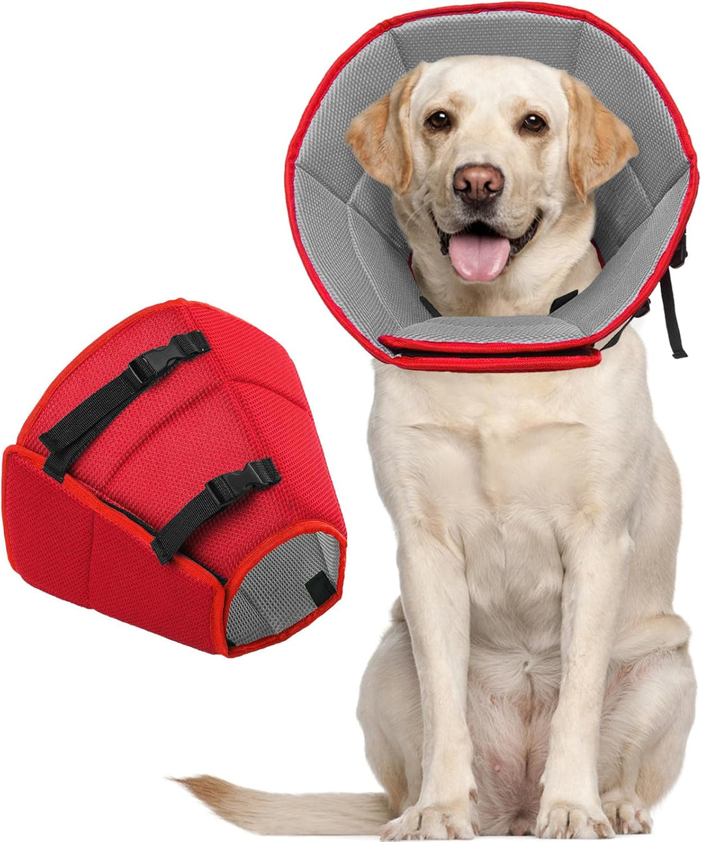 Dog Cone Collar After Surgery for Medium Dogs, Adjustable Soft Recovery Cone for Dogs to Stop Licking Biting, Comfortable Pet Elizabethan Alternative for Wound Healing - Image 14
