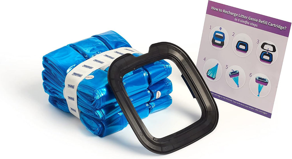 Glomire cat litter disposal bag refills compatible with waste pails.