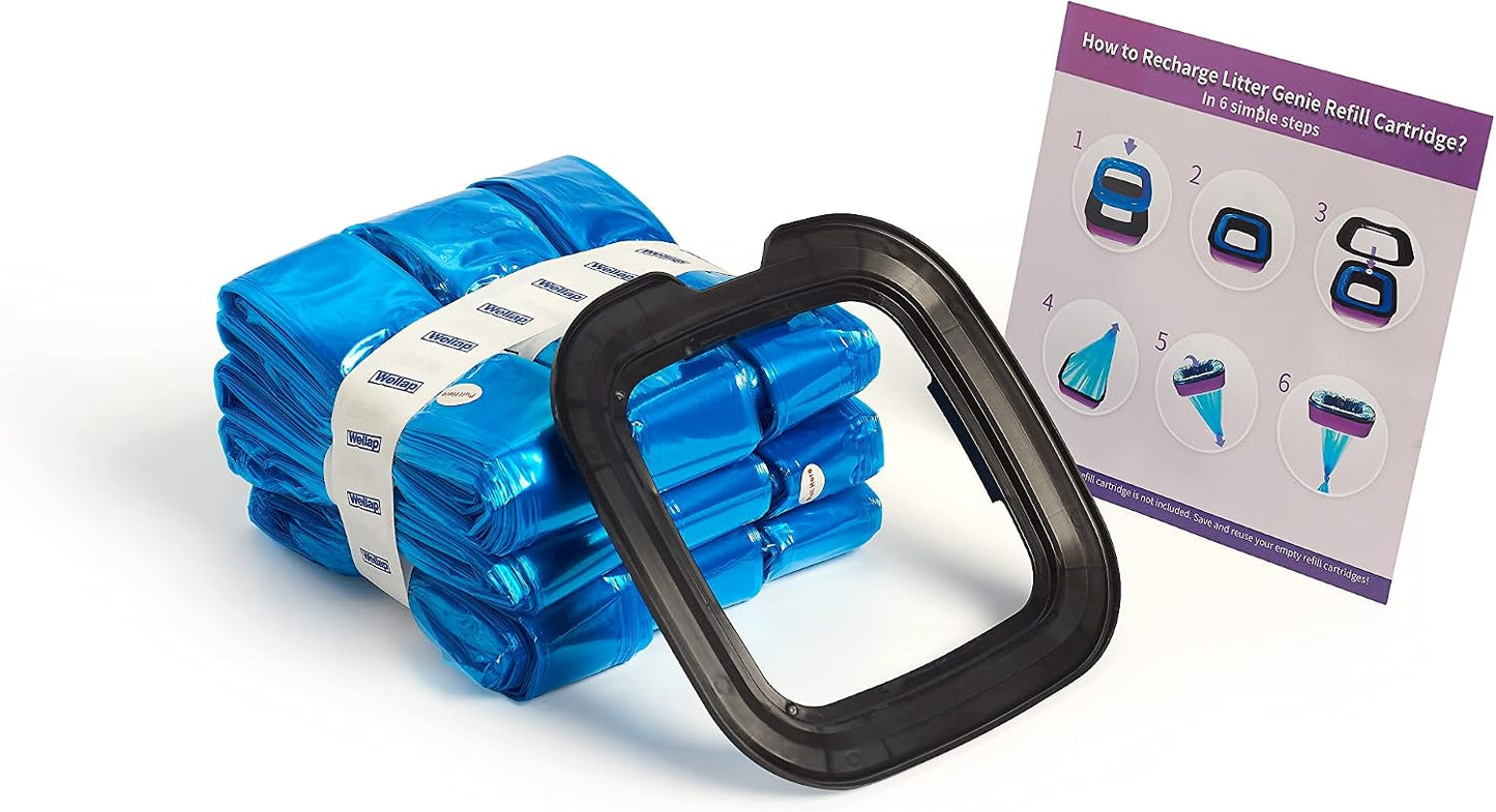Glomire cat litter disposal bag refills compatible with waste pails.
