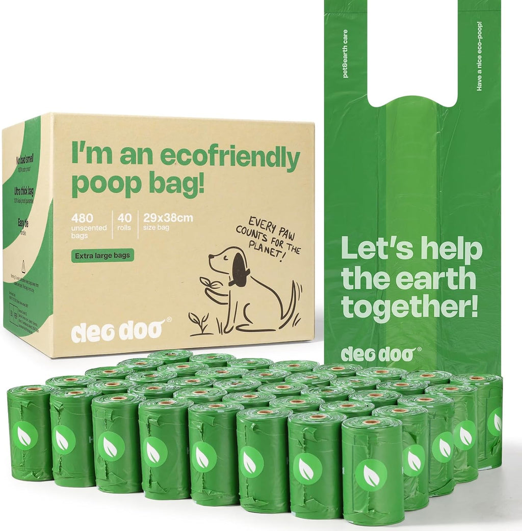 Dog Poop Bags with Handles Large Size 20 Rolls 240 Counts Big Sizes Leak Proof and Extra Thick Waste Bags Refill Rolls for Walking Medium Large Dogs Cats Litter Unscented - Image 10