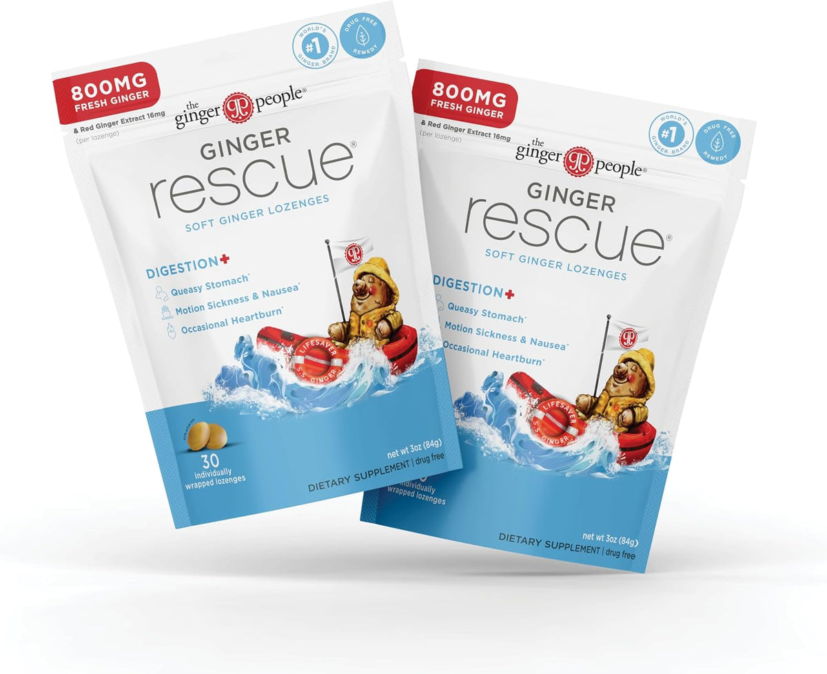 Ginger Rescue Lozenges (Soft) Extra Strength Nausea Relief 800mg 30ct - Image 10