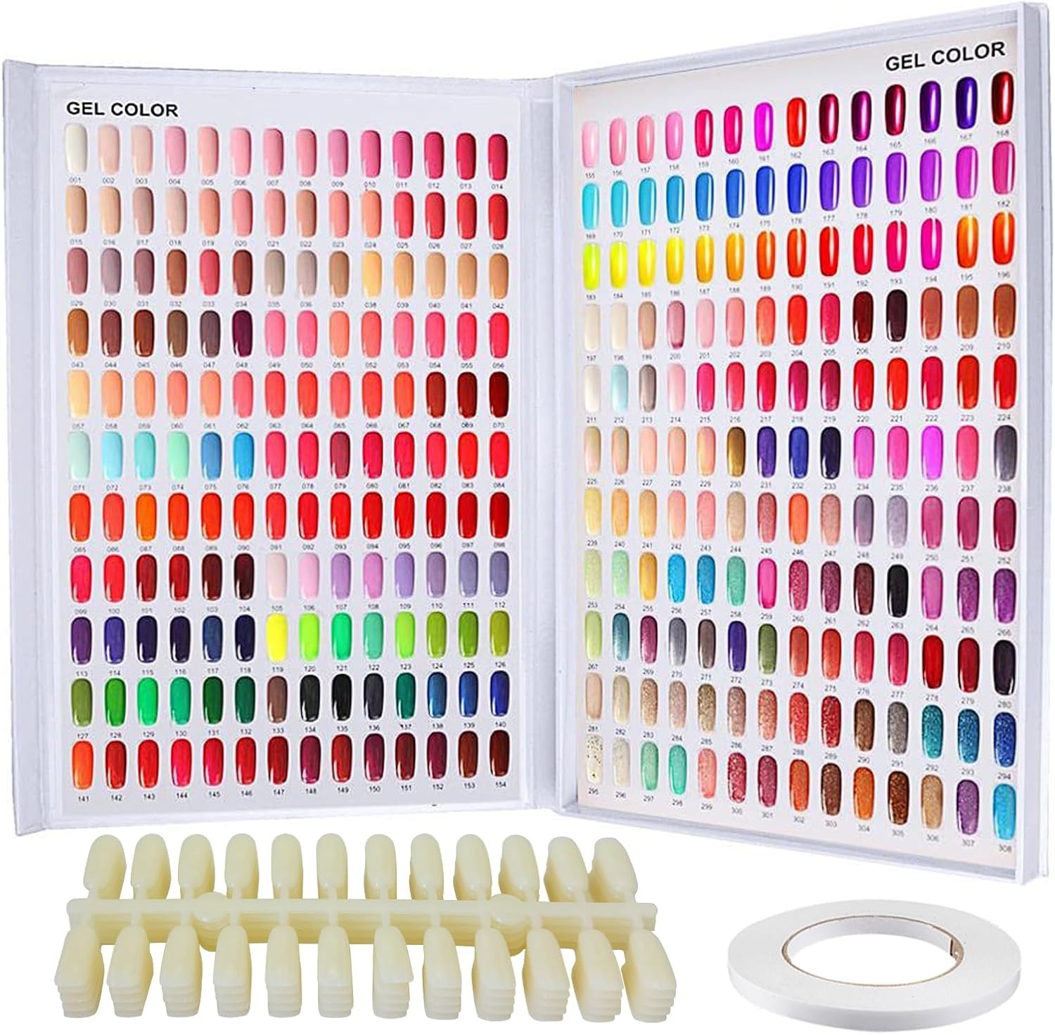 Eyxformula 308 Grids Nail Color Display Book front view showing swatch layout