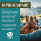 Wilderdog dog harness reflective safety strips in dark