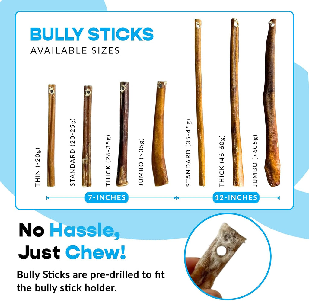 Authentic USA imported Mighty Chewz bully sticks refill