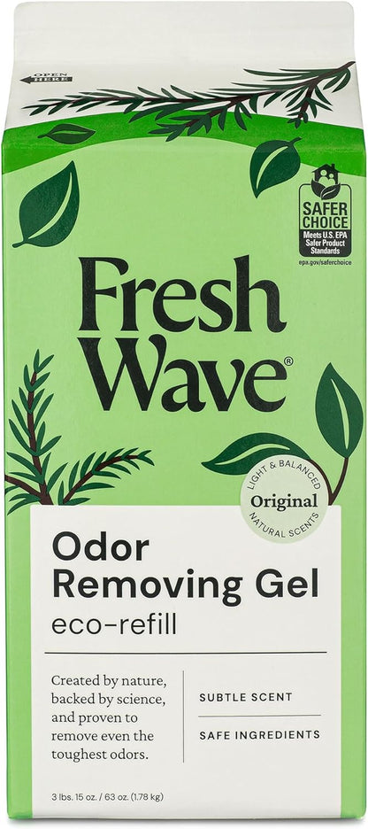 Fresh Wave Odor Removing Gel Eco-Refill, 63 oz. Lavender Scent | 2 Empty Refillable Glass Jars | 2 Room Set - Image 12
