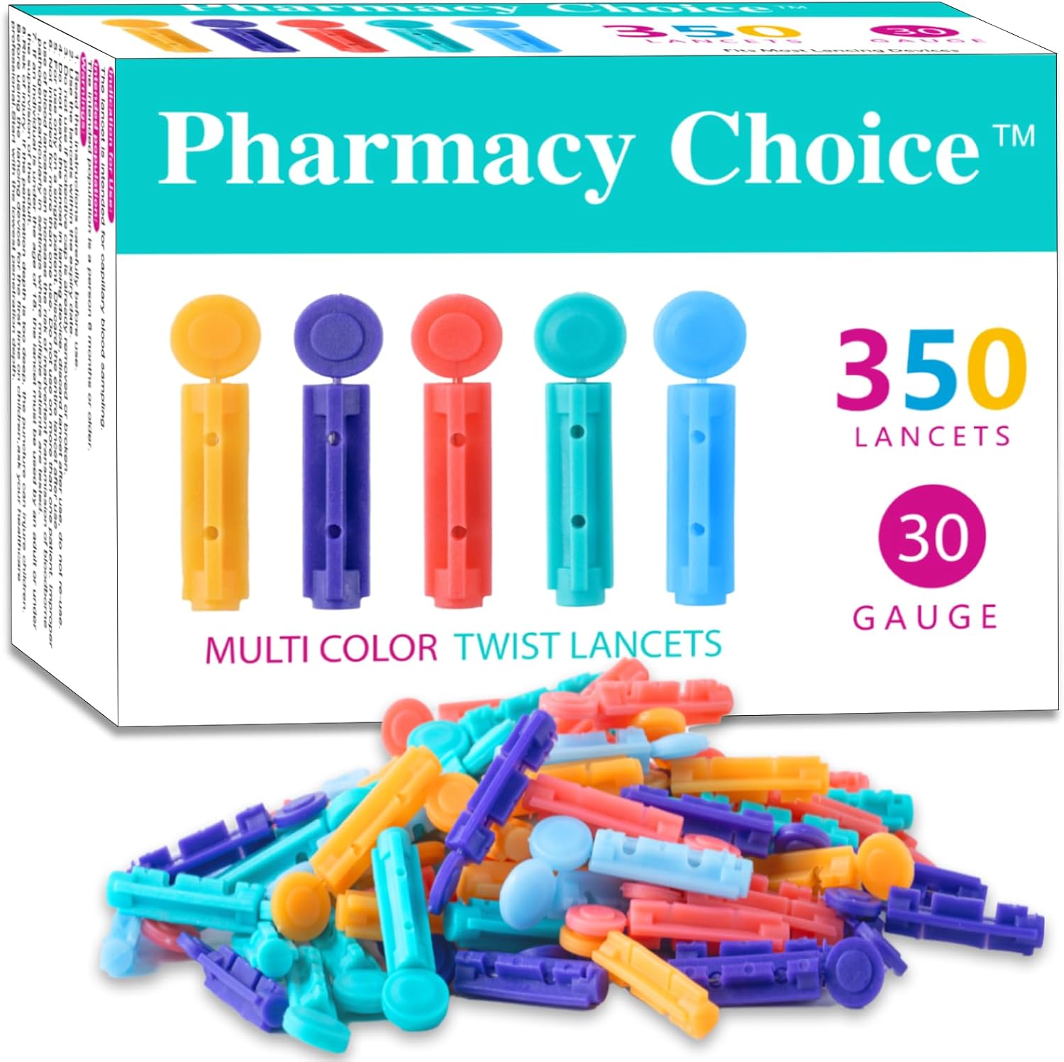 Pharmacy Choice Blood Lancets front packaging view for blood glucose testing