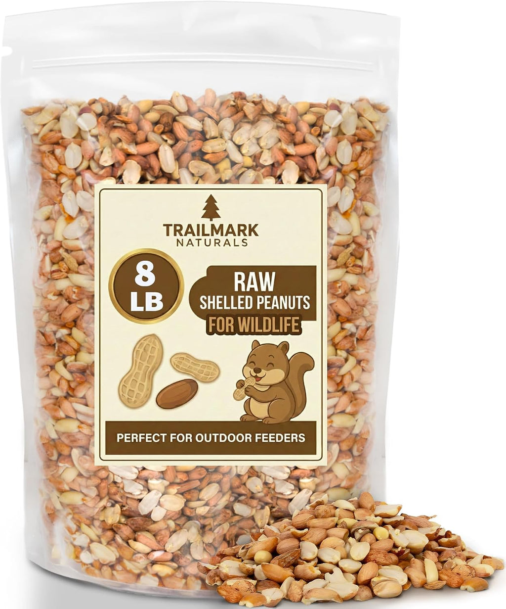10 LB - Raw Shelled Peanuts For Squirrels, Out of Shell Peanuts For Birds and Wildlife- Squirrel Food, Wild Bird Seed -Grown in The USA - Image 13