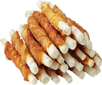 MON2SUN Dog Treats, Rawhide Twist Chicken Hide Sticks, Suitable for Puppy and Small Dogs, 5 Inch (Chicken, 14.11 oz) - Image 15
