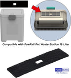 Replacement deodorizer filters compatible with nineteen liter pet waste stations