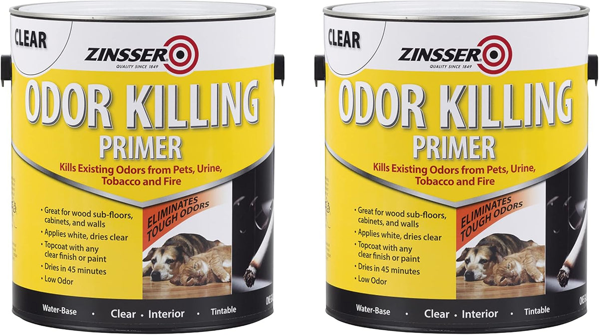 Rust-Oleum Zinsser 307648 Odor Killing Primer, White, Quart - Image 10