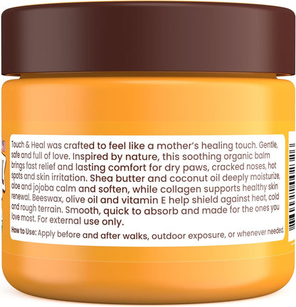 Healthy dog paw pads after using Petsmont balm