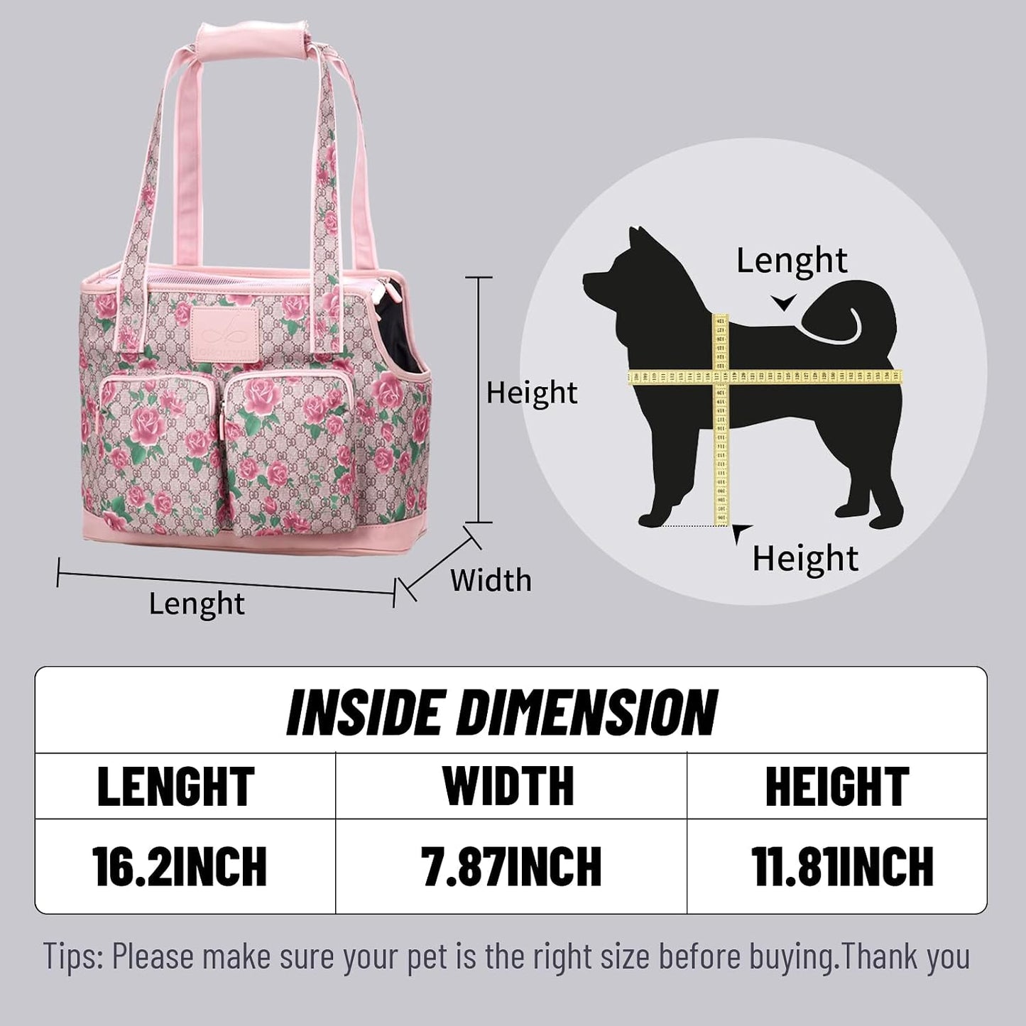 Close up of safety hook inside the Johomviin pet carrier