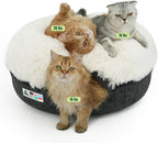 Cattasaurus Peekaboo Cat Cave Donut for Multiple & Large Cats up to 30-45 lbs, 3-in-1 Self Warming Cat Bed, Tunnel & Scratcher for Indoor Cats, Washable & Detachable Small Dog Bed (Light Gray, Large) - Image 12