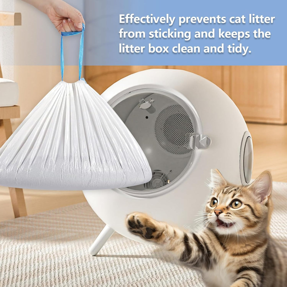 Ondware pet waste bags showing the reinforced leak proof side seams.