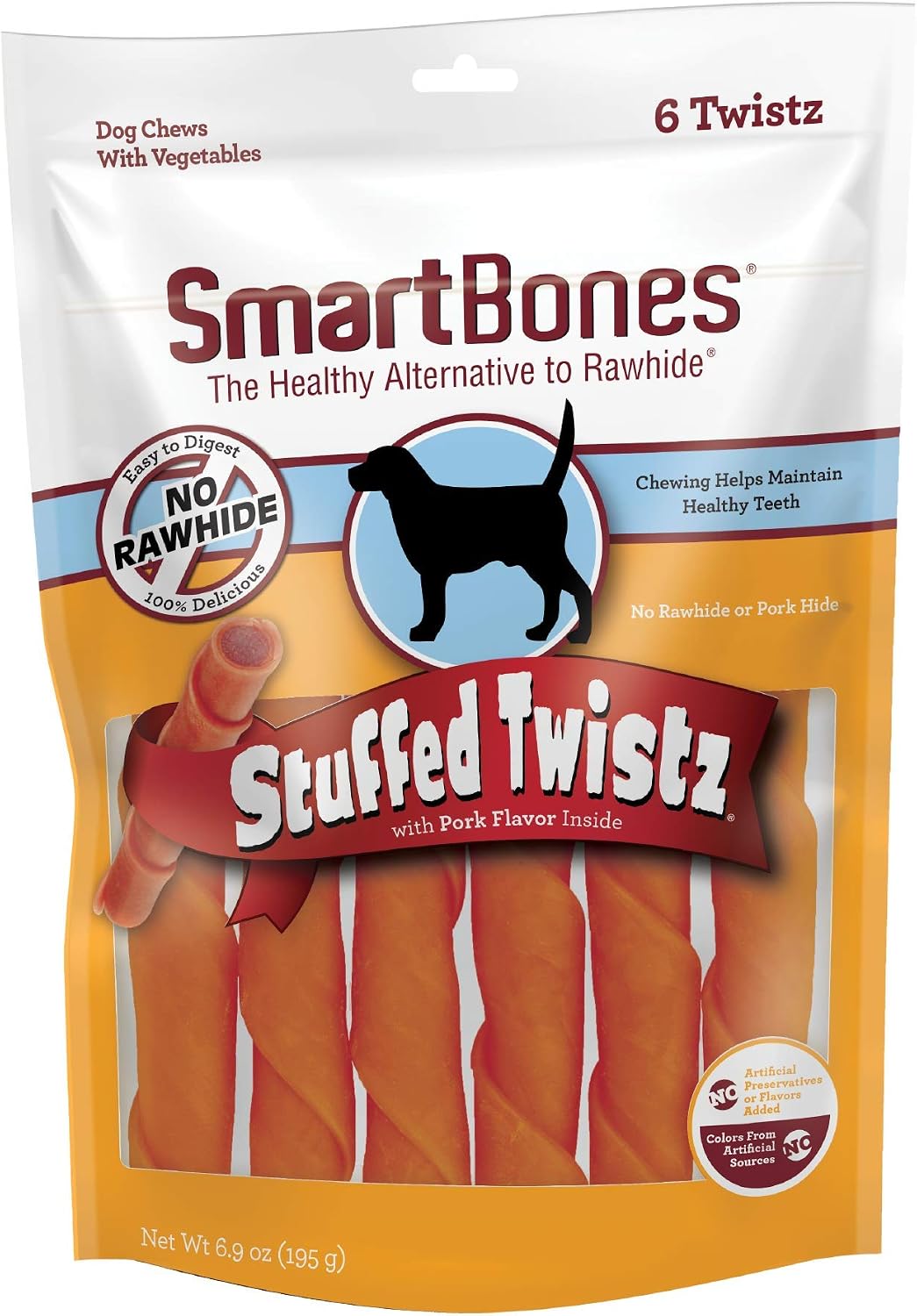 SmartBones Smart Twist Sticks, Rawhide Free Dog Chew Sticks, Made With Real Chicken, 50 Sticks , 9.7 Ounce (Pack of 1) - Image 10