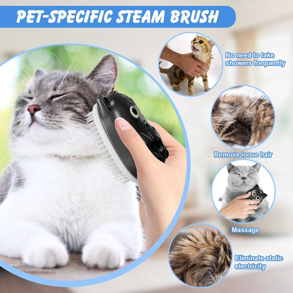 Rechargeable pet spray defur comb releasing fine mist for dog grooming