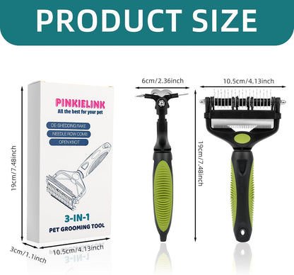 Professional pet grooming tool packaging and tool details