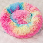 Finenohoory fluffy pet bed top down angle for small cats