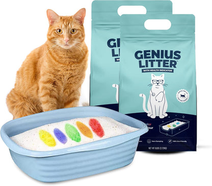 Genius Litter Health Monitoring Cat Litter, Featured on Shark Tank, Lightweight Crystal Silica Gel, Non Clumping, Dust Free, Low Tracking, Odor Control for Indoor Cats and Kittens, 6 lb Bag - Image 10